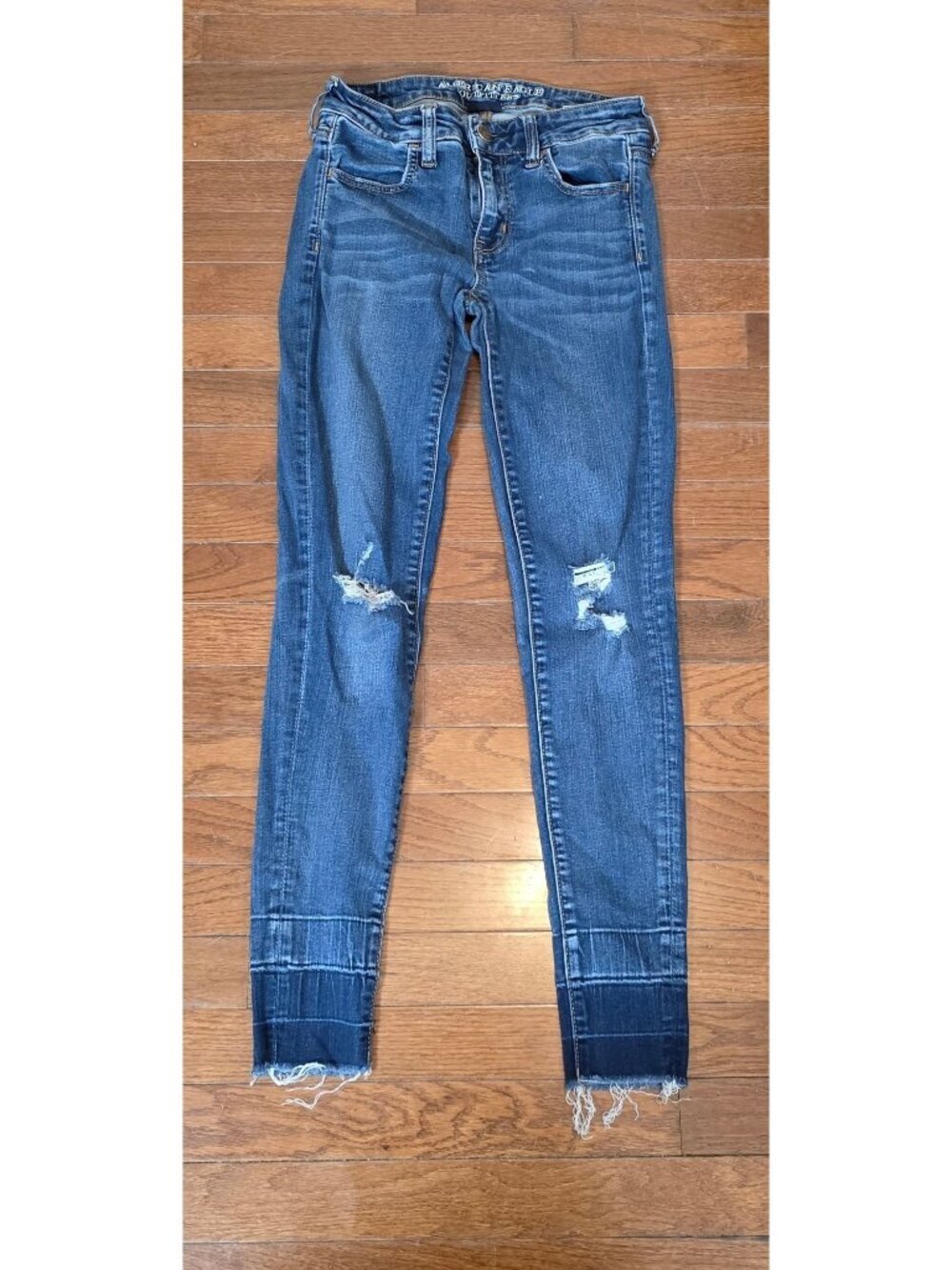 American Eagle Outfitters Jeggings Women's Size 4 Regular Blue Denim Stretch Ski